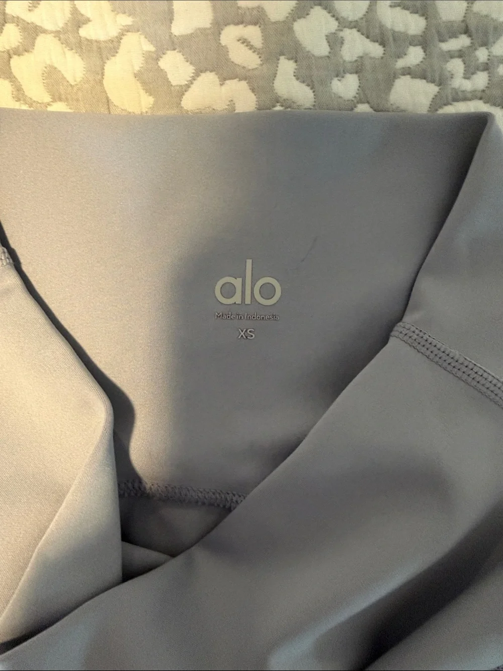 ALO Yoga Light Gray High-Waist Leggings